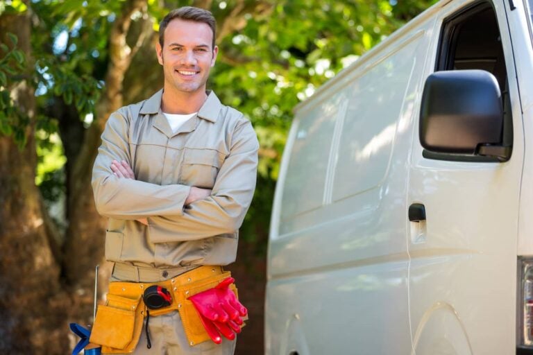smiling handyman